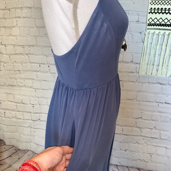 Periwinkle Blue Urban Outfitters Strappy Lowcut Jumpsuit - Picture 7 of 16